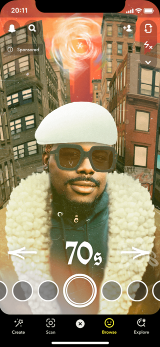 Festivalgoer using Google Pixel AR lens at Hip Hop 50
