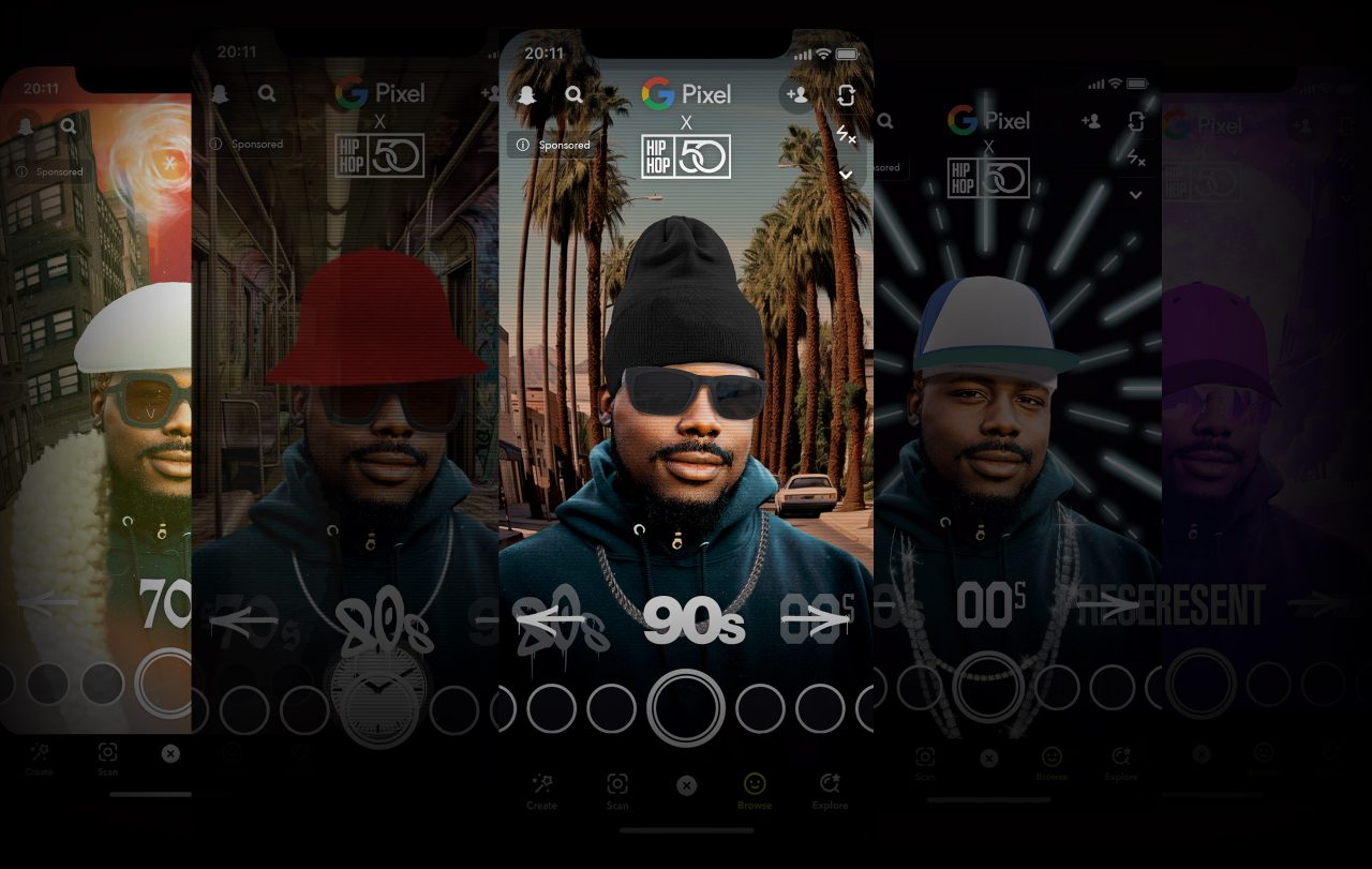 3D design for Snap AR experience celebrating Hip Hop culture